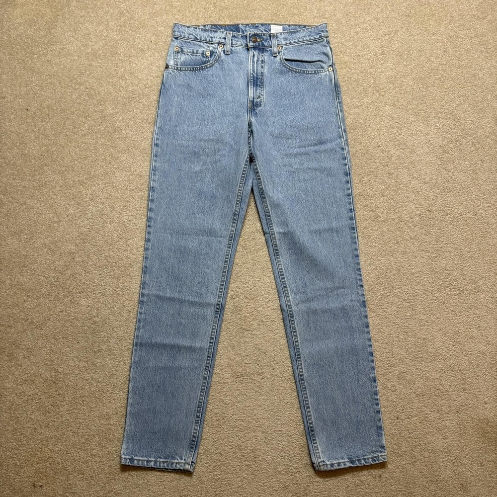 Vtg Levis 512 Jeans Mens 32x32 Blue Slim Fit Tapered Leg Denim USA 90s
